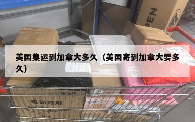 美国集运到加拿大多久（美国寄到加拿大要多久）