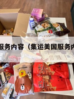 集运美国服务内容（集运美国服务内容是什么）
