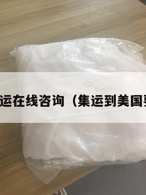 美国集运在线咨询（集运到美国要多久）