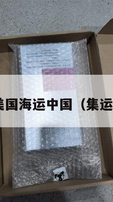 集运美国海运中国（集运 美国）