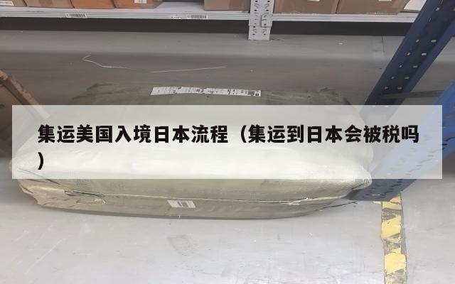 集运美国入境日本流程（集运到日本会被税吗）