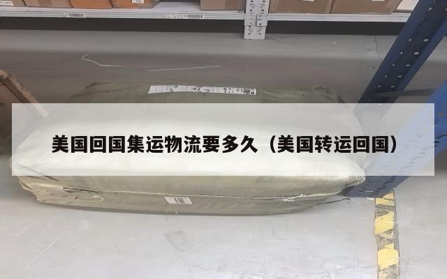 美国回国集运物流要多久（美国转运回国）