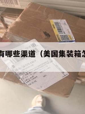 美国集运有哪些渠道（美国集装箱怎么运到中国）