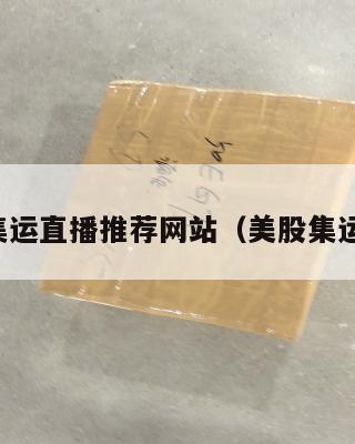美国集运直播推荐网站（美股集运公司）