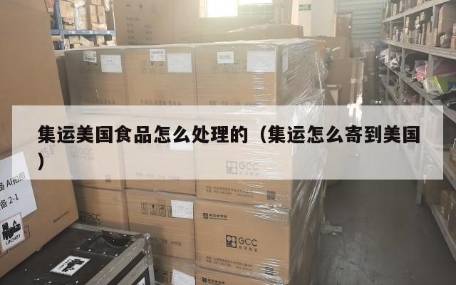 集运美国食品怎么处理的（集运怎么寄到美国）