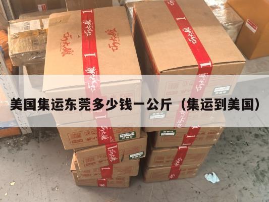 美国集运东莞多少钱一公斤（集运到美国）