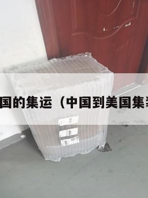 美国到中国的集运（中国到美国集装箱多久）