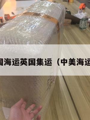中美国海运英国集运（中美海运公司）