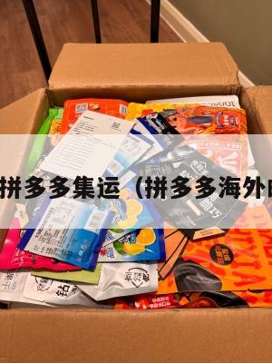 美国拼多多集运（拼多多海外邮寄）