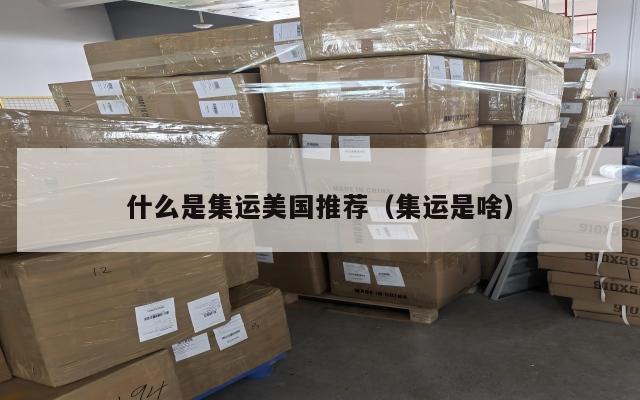 什么是集运美国推荐（集运是啥）
