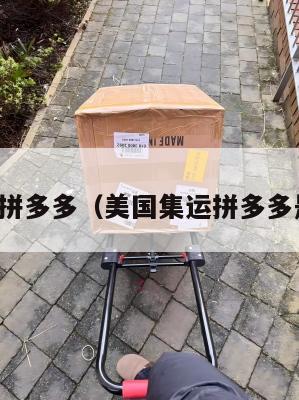 美国集运拼多多（美国集运拼多多是真的吗）