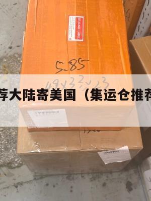 集运仓推荐大陆寄美国（集运仓推荐大陆寄美国可以吗）