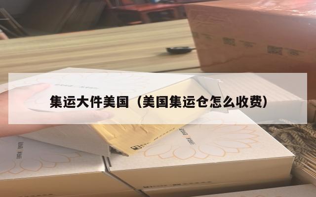 集运大件美国（美国集运仓怎么收费）