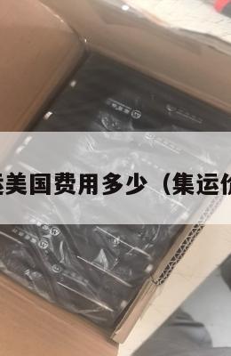 集运美国费用多少（集运价格）