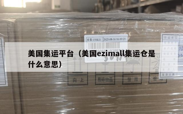 美国集运平台（美国ezimall集运仓是什么意思）