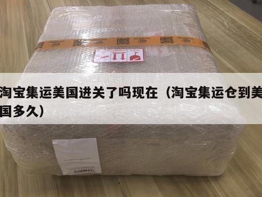 淘宝集运美国进关了吗现在（淘宝集运仓到美国多久）