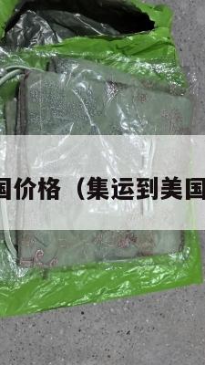 集运美国价格（集运到美国多少钱）