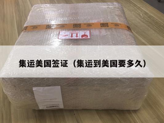 集运美国签证（集运到美国要多久）