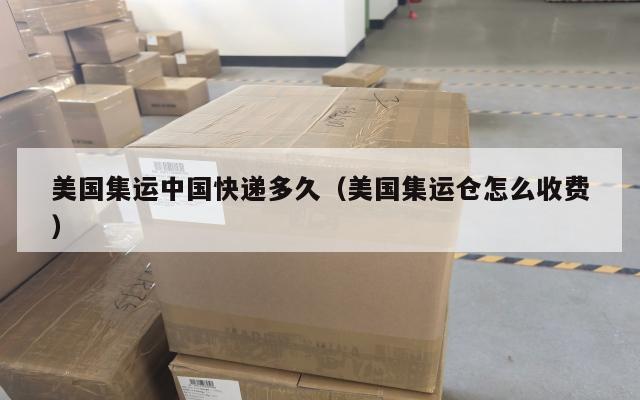 美国集运中国快递多久（美国集运仓怎么收费）