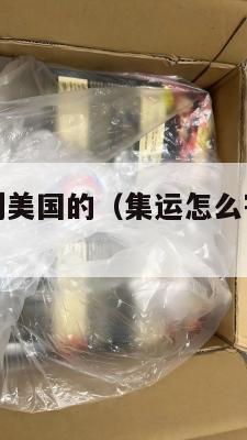 集运怎么寄到美国的（集运怎么寄到美国的快递）