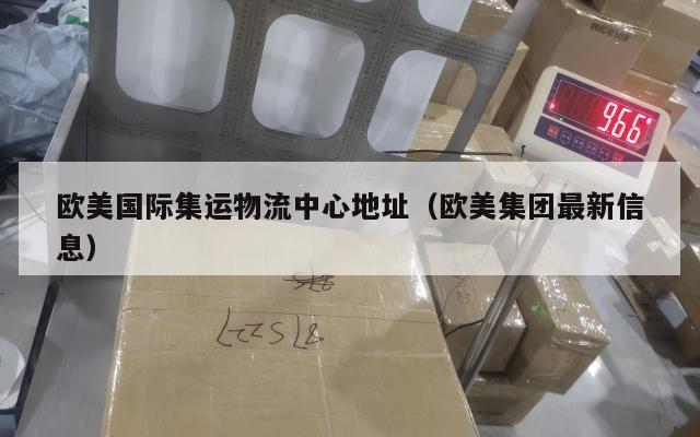 欧美国际集运物流中心地址（欧美集团最新信息）