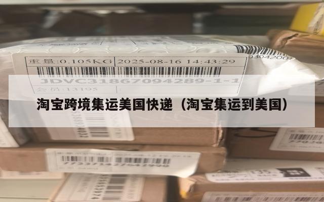 淘宝跨境集运美国快递（淘宝集运到美国）