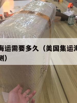 美国集运海运需要多久（美国集运海运需要多久核酸检测）