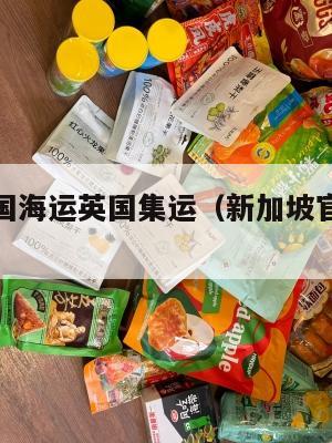 新加坡美国海运英国集运（新加坡官方海运集运）