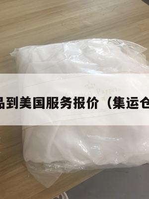 集运物品到美国服务报价（集运仓发美国）