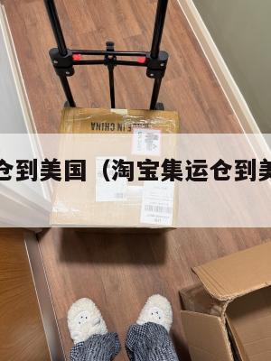 淘宝集运仓到美国（淘宝集运仓到美国要多久）