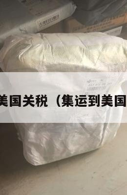 集运到美国关税（集运到美国的公司）