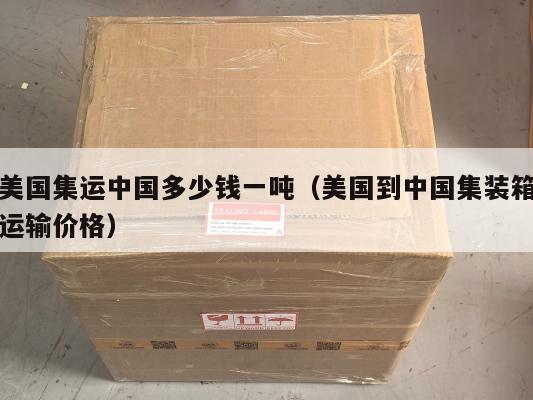 美国集运中国多少钱一吨（美国到中国集装箱运输价格）