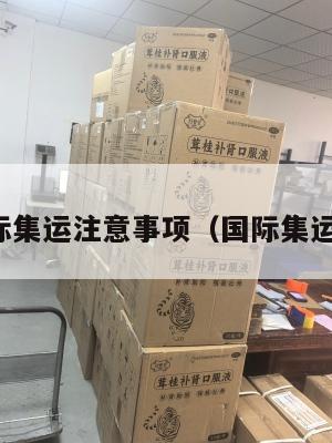 美国国际集运注意事项（国际集运怎么做）