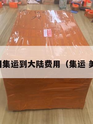 美国集运到大陆费用（集运 美国）