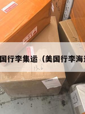美国行李集运（美国行李海运）