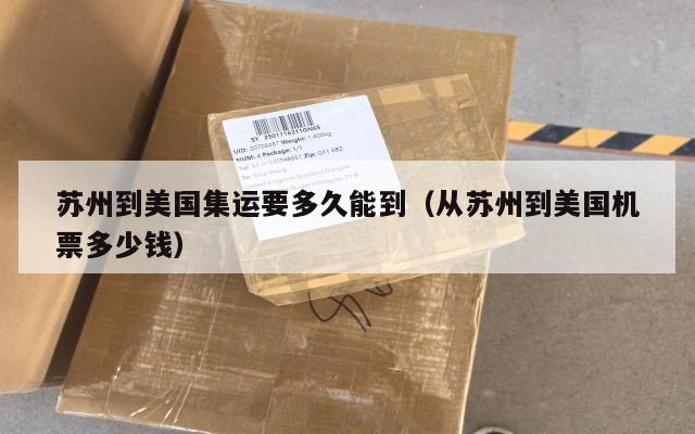 苏州到美国集运要多久能到（从苏州到美国机票多少钱）