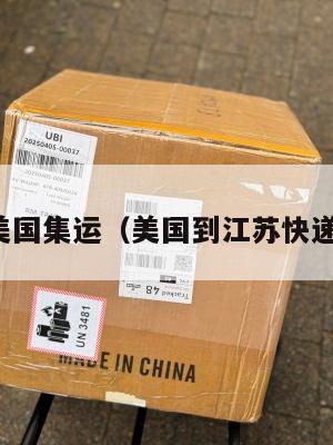 江苏到美国集运(美国到江苏快递多久到)
