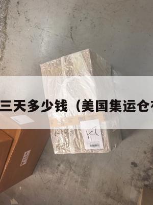 集运美国三天多少钱（美国集运仓有假的吗）