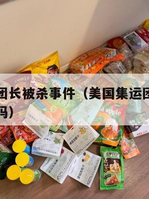 美国集运团长被杀事件（美国集运团长被杀事件是真的吗）