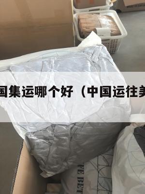 中国寄美国集运哪个好(中国运往美国的快递)