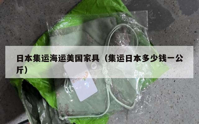 日本集运海运美国家具（集运日本多少钱一公斤）