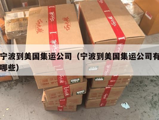 宁波到美国集运公司（宁波到美国集运公司有哪些）