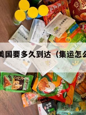 国内集运美国要多久到达（集运怎么寄到美国）