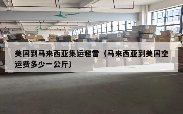 美国到马来西亚集运避雷（马来西亚到美国空运费多少一公斤）