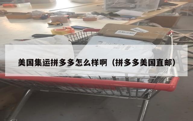 美国集运拼多多怎么样啊（拼多多美国直邮）