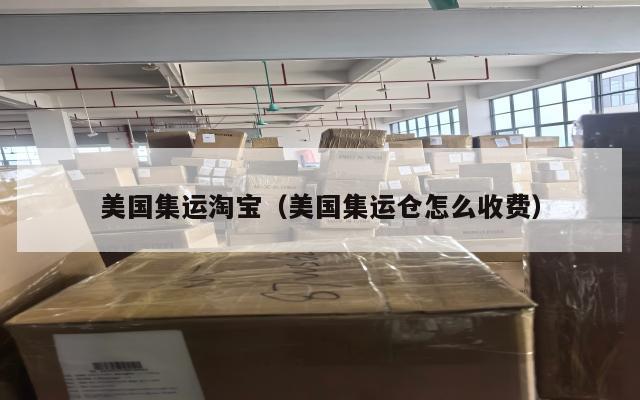 美国集运淘宝（美国集运仓怎么收费）