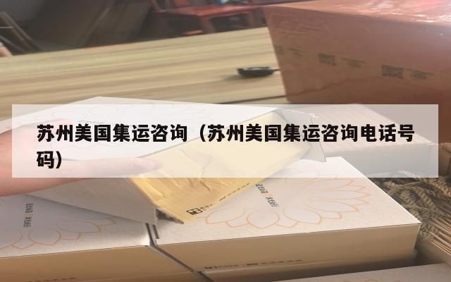 苏州美国集运咨询（苏州美国集运咨询电话号码）