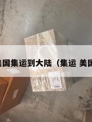 美国集运到大陆(集运 美国)