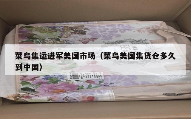 菜鸟集运进军美国市场（菜鸟美国集货仓多久到中国）