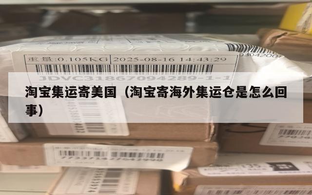 淘宝集运寄美国（淘宝寄海外集运仓是怎么回事）